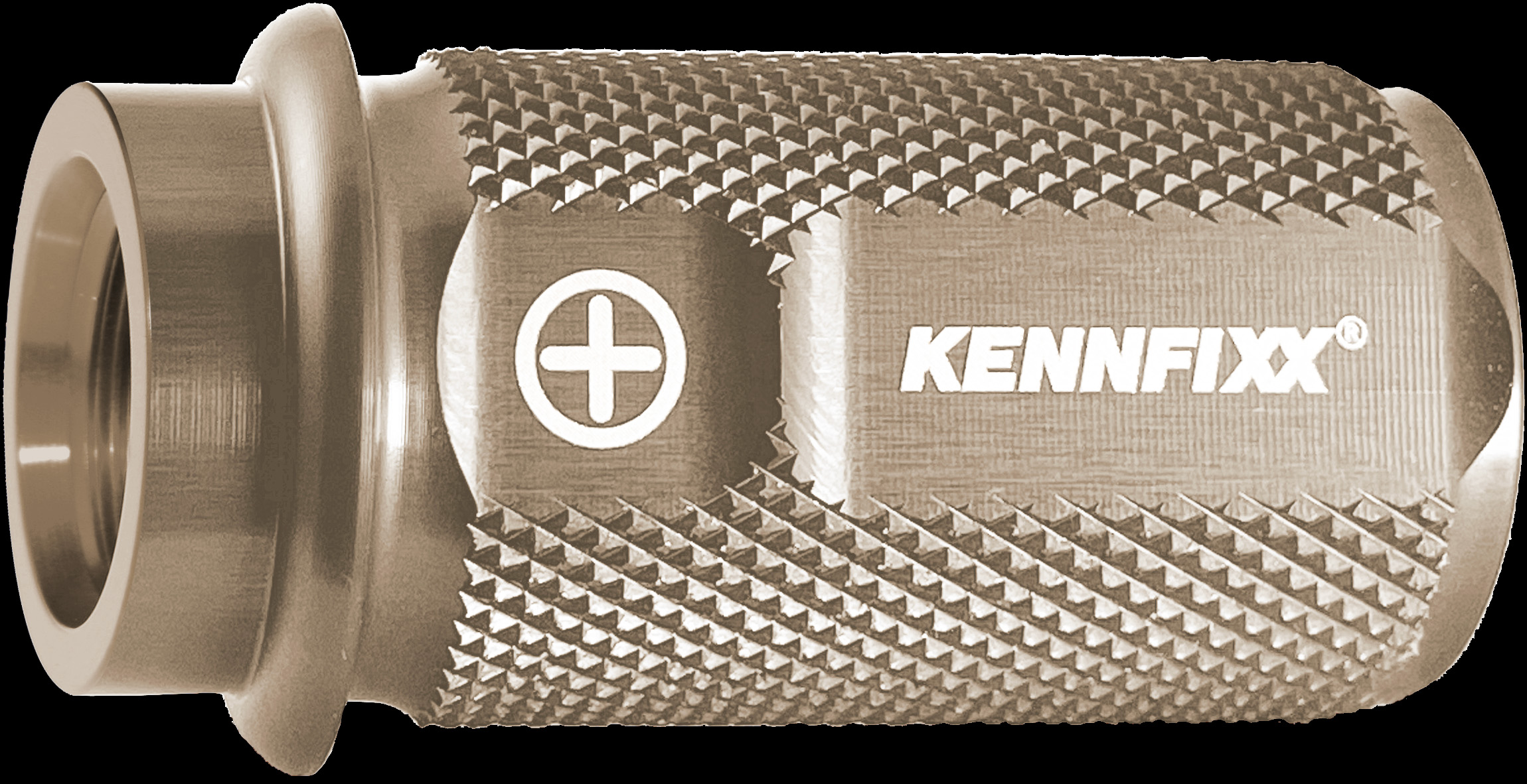 Silver-colored Kennfixx hose marking for hydraulic lines.