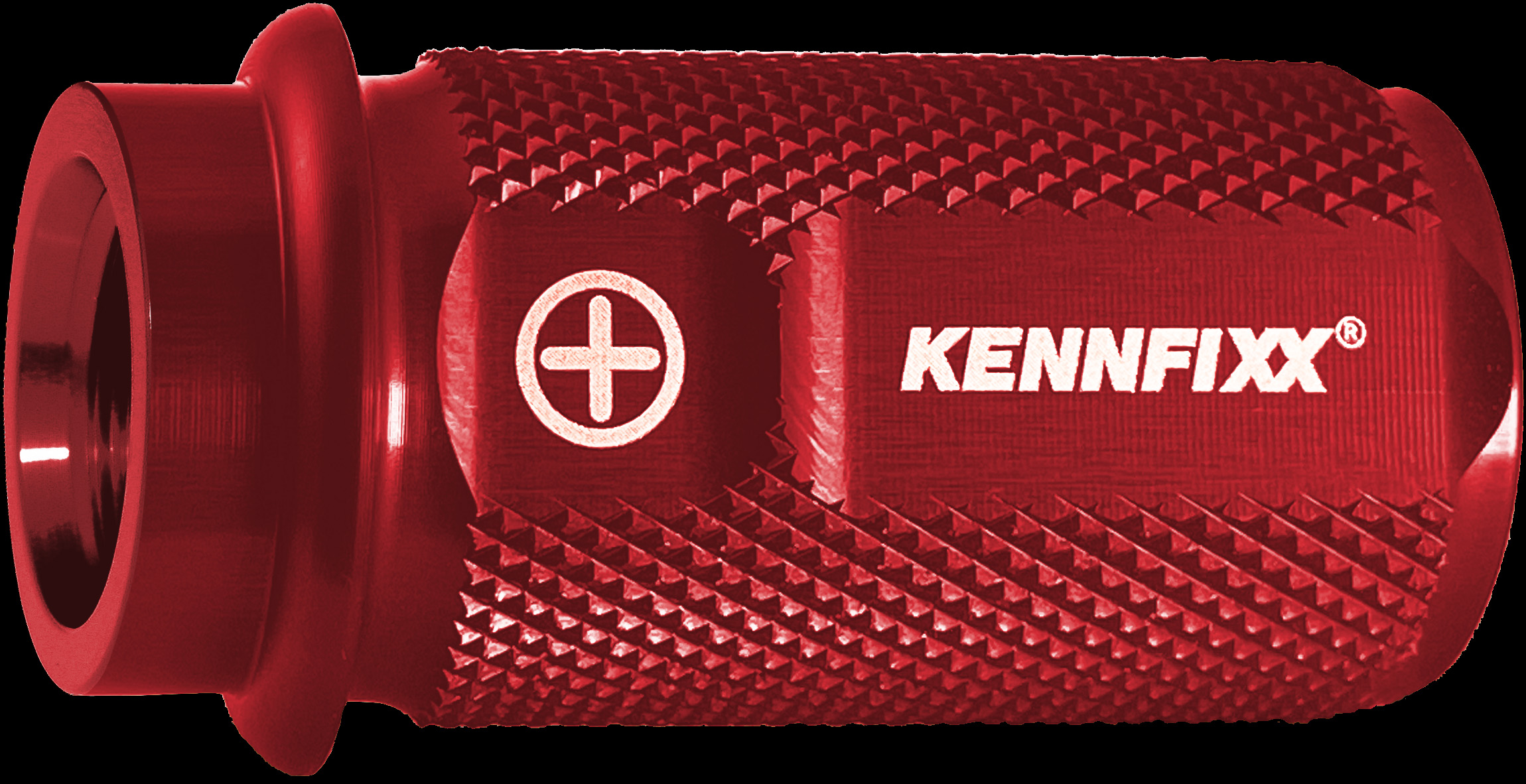 Red Kennfixx hose marking for hydraulic lines.