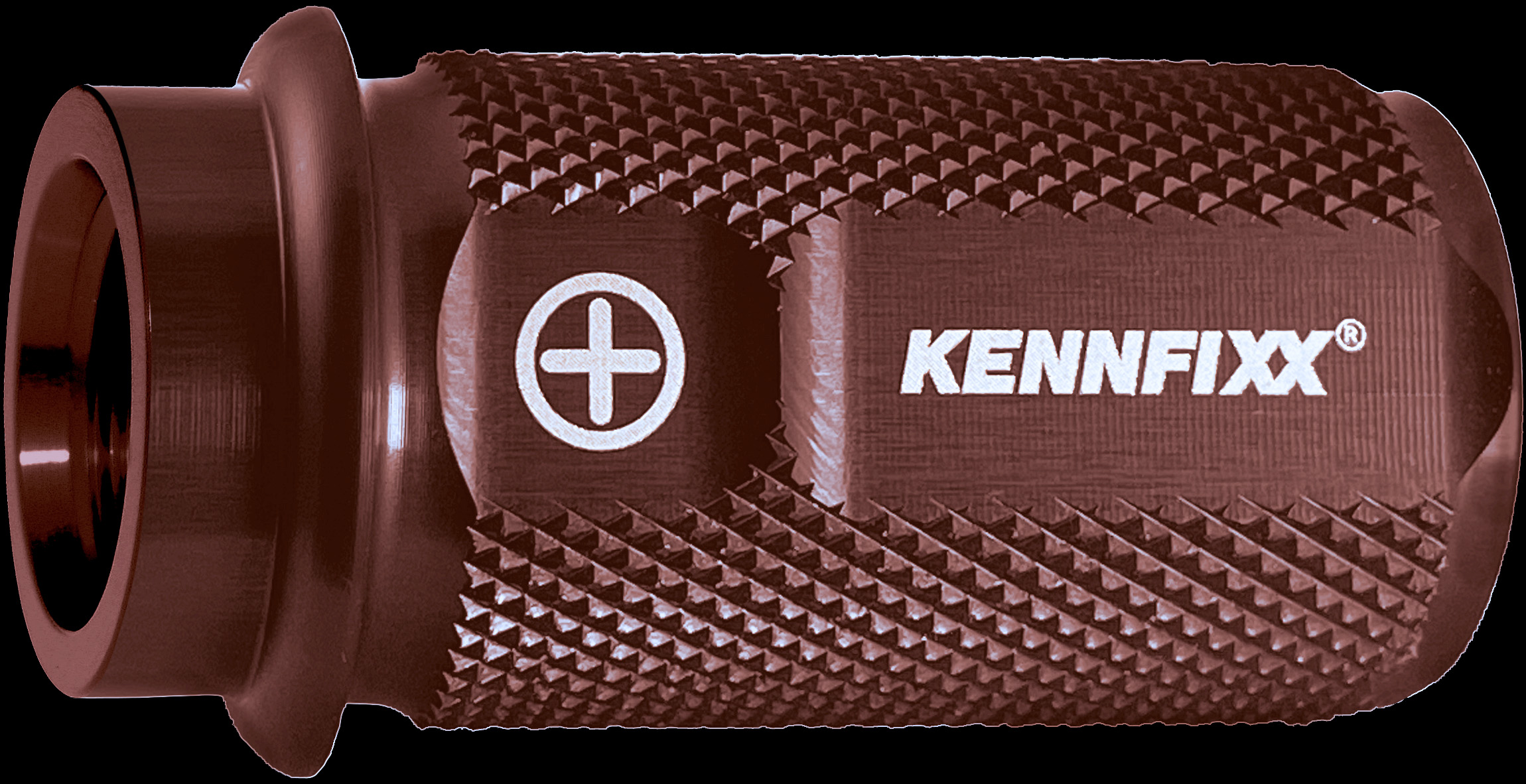 Copper-colored Kennfixx hose marking for hydraulic lines.