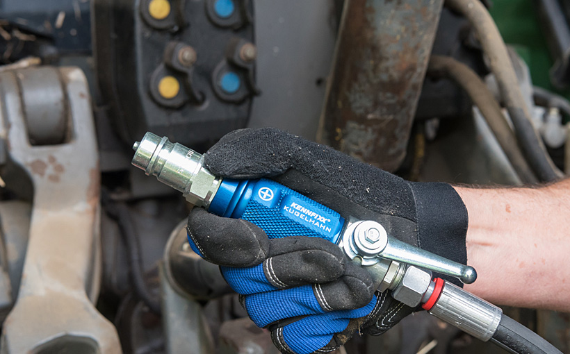 With the Kennfixx ball valve, you can shut off pressure compactly, easily and ergonomically.