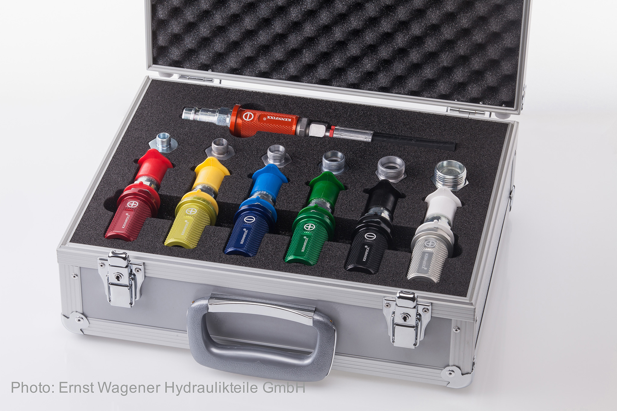 Storage of the KENNFIXX handles in the case.